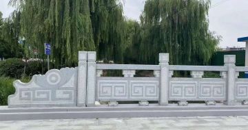 秦皇岛 芝麻灰桥栏杆、河道栏杆安装效果