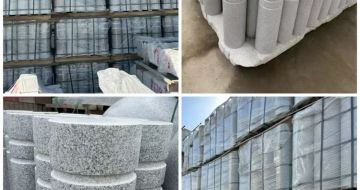 秦皇岛 芝麻白花岗岩挡车柱、隔离柱多少钱