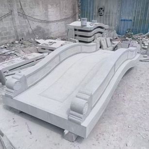 秦皇岛 芝麻灰花岗岩园林景观 小石桥