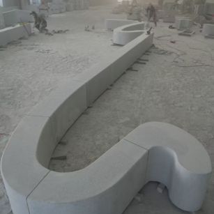 秦皇岛 花岗岩整石坐凳拼装