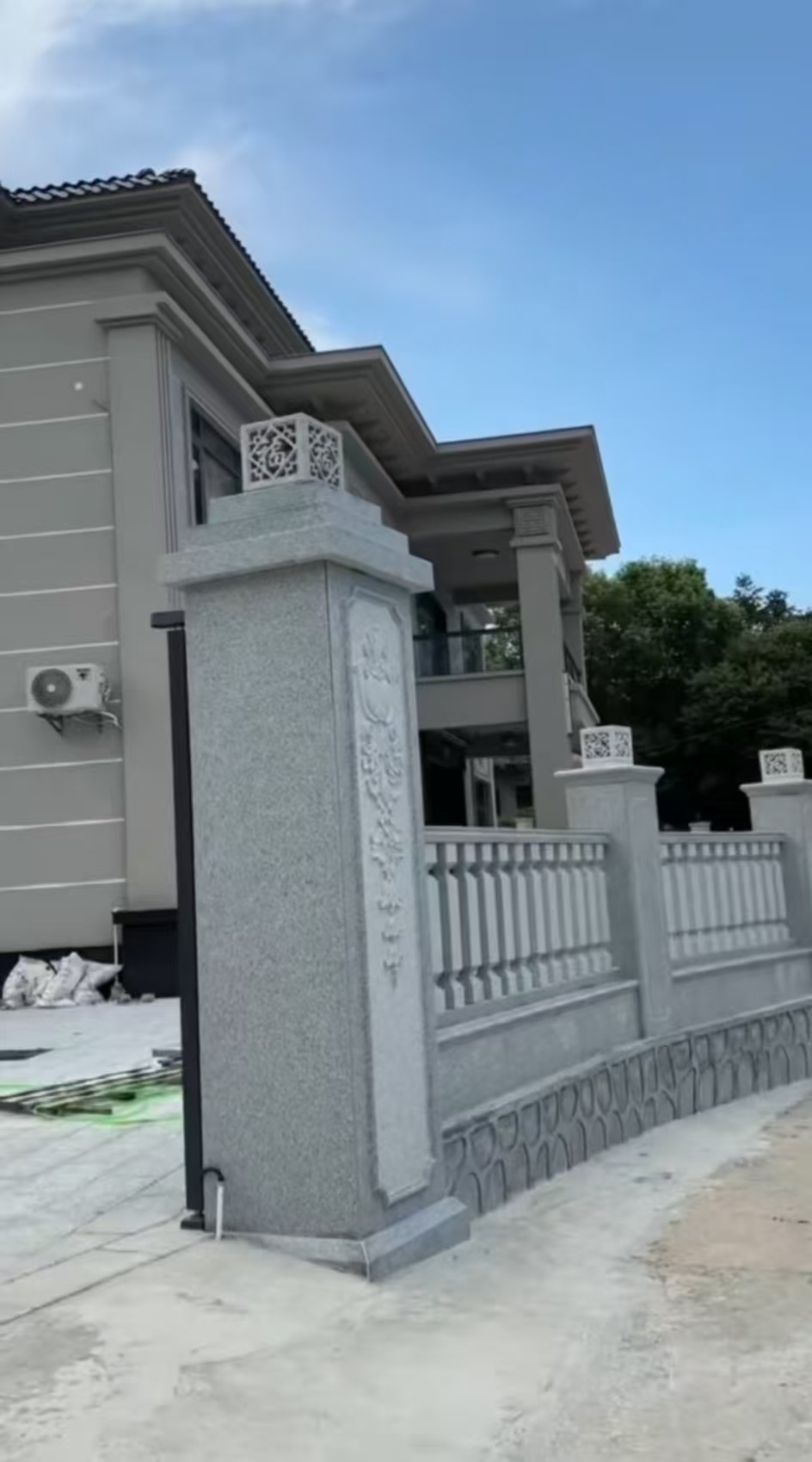 秦皇岛 芝麻白别墅围墙栏杆，私人订制