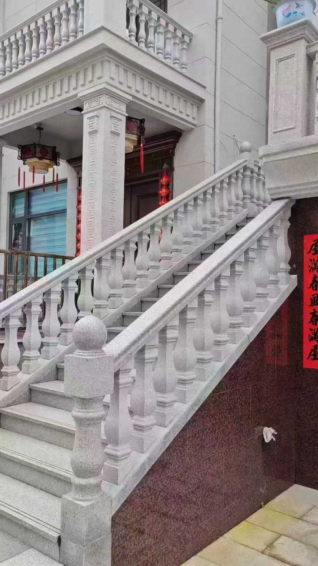 秦皇岛 天然石材 阳台庭院护栏、栏杆